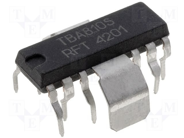 TBA810AS Monolithic Integrated Circuit - DIP-12 Package IC For Audio Amplifier Projects 8 thumbnail image
